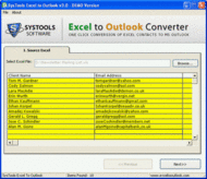 Import Excel to Outlook 2003 screenshot